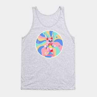 trippy drippy - Cute dark animal bunny Tank Top